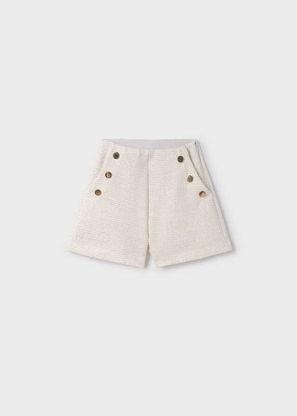 Pantalon corto punto tweed