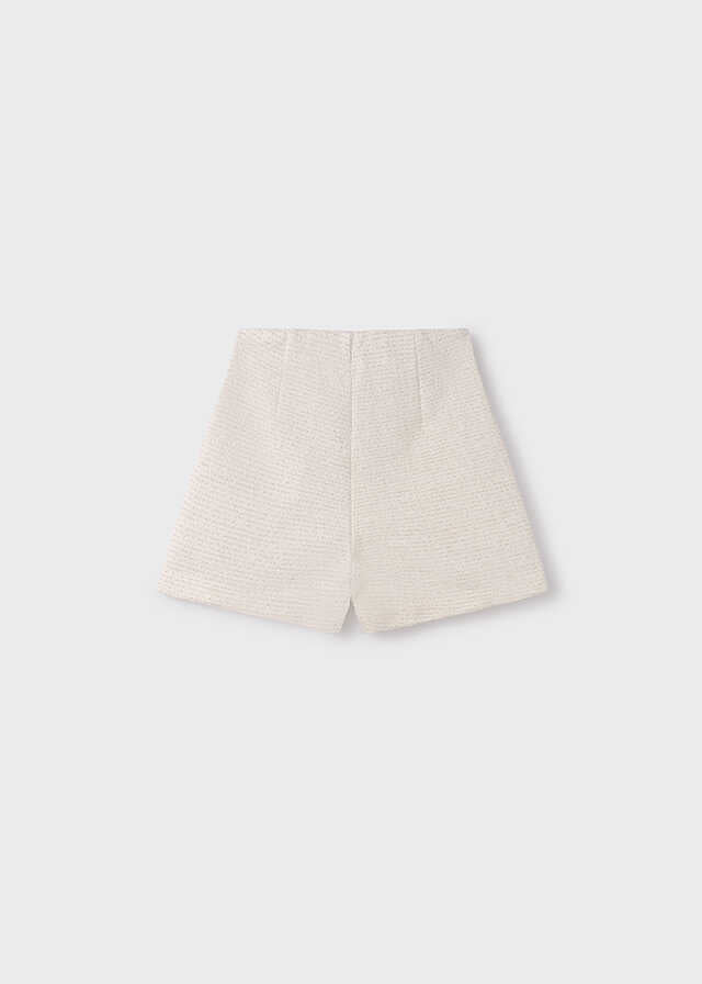 Pantalon corto punto tweed