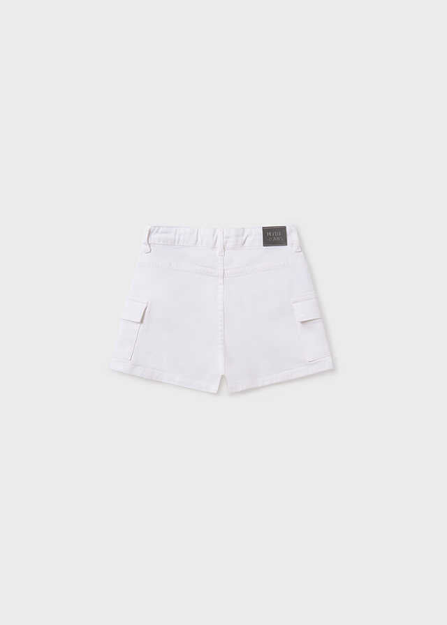 Pantalon corto sarga cargo