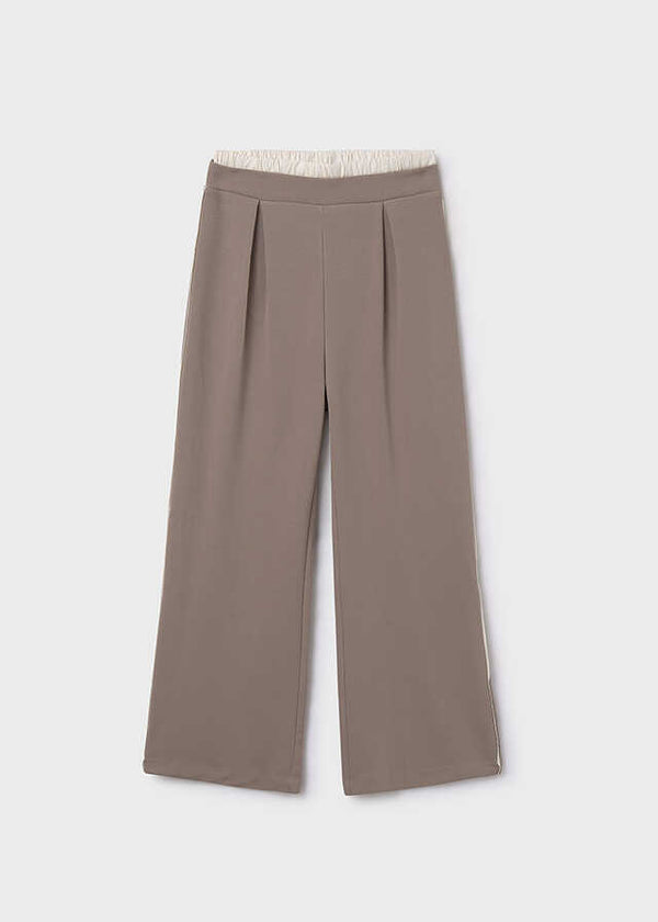Pantalon largo doble cintura