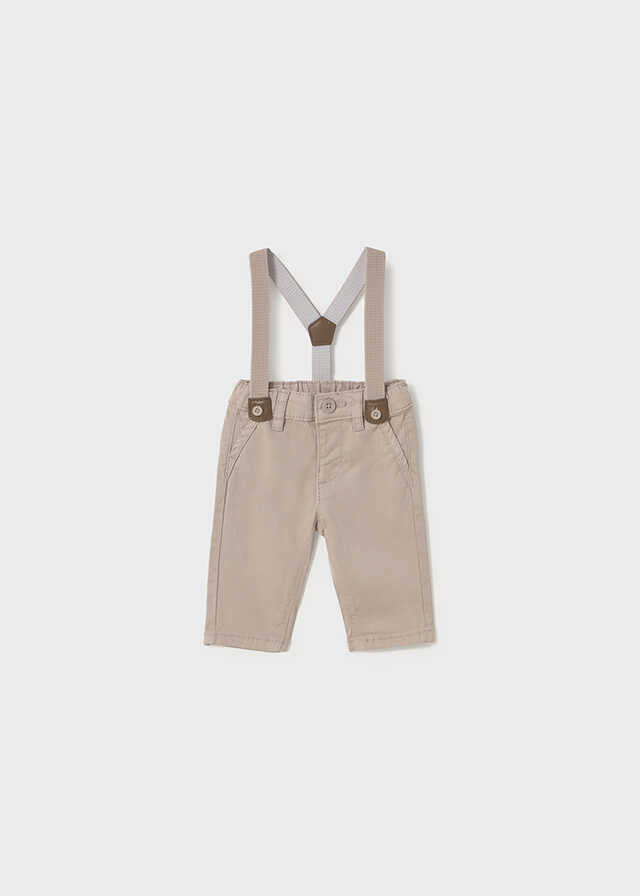 Pantalon largo sarga tirantes