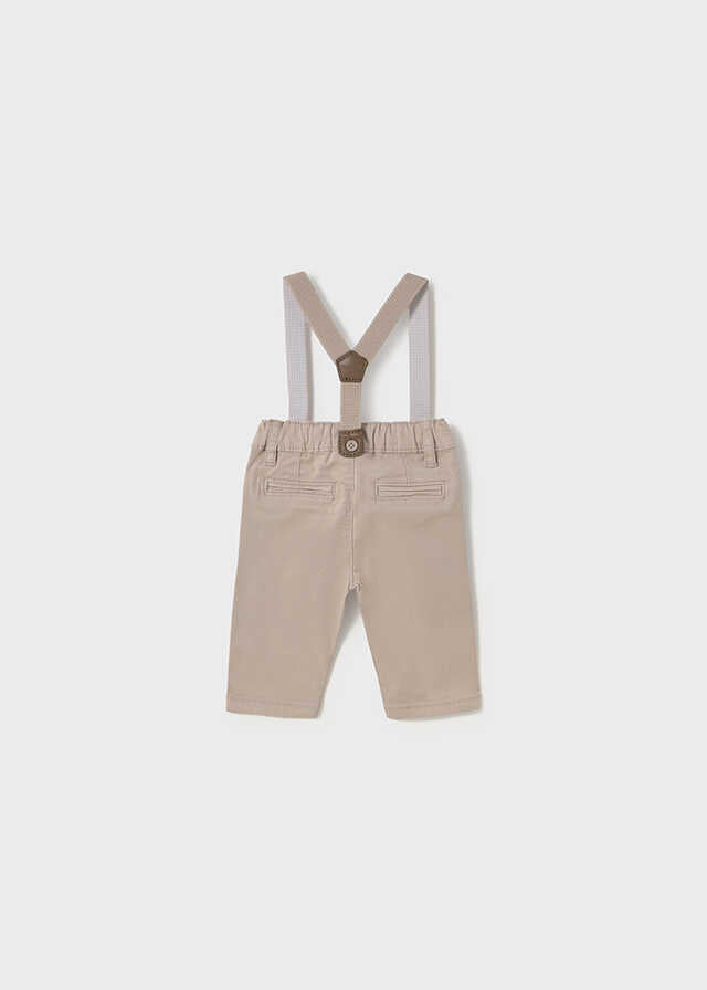Pantalon largo sarga tirantes