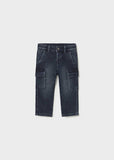Pantalon soft denim cargo