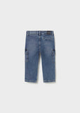 Pantalon soft denim cargo