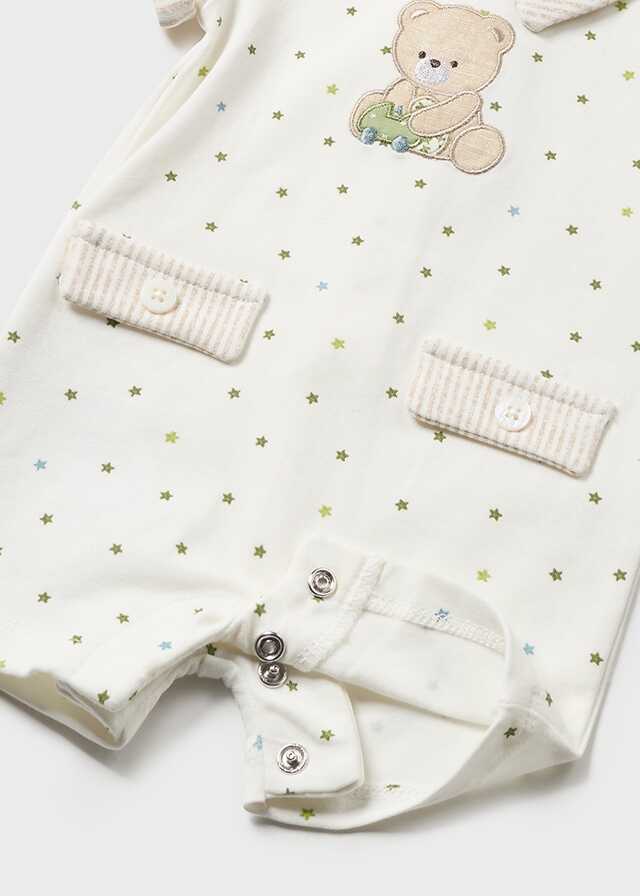 Pelele punto corto cuello