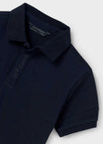 Polo m/c contrastes pique