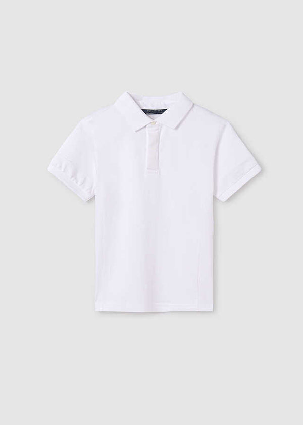 Polo m/c contrastes pique