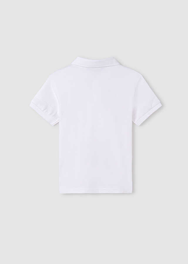 Polo m/c contrastes pique