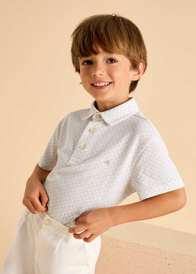 Polo m/c estampado