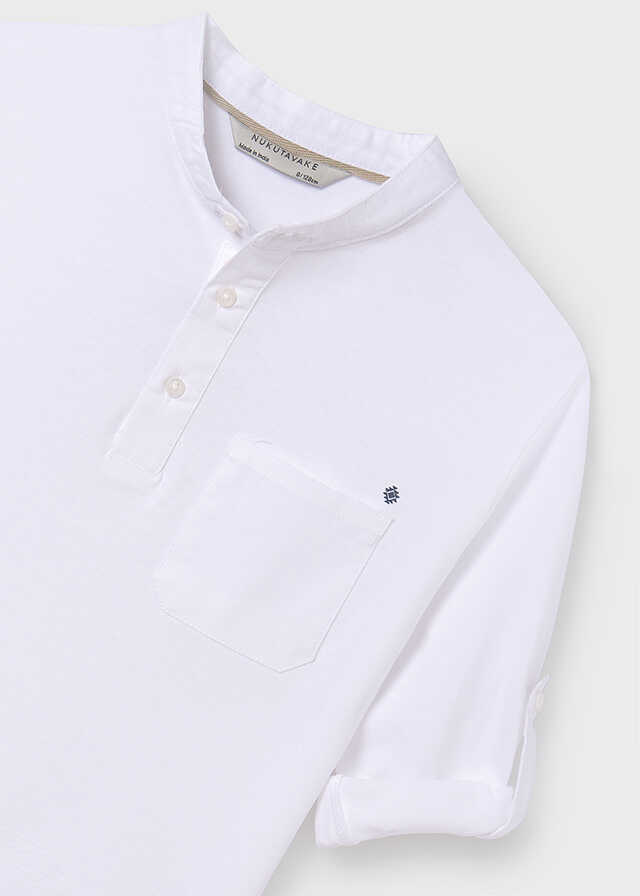 Polo m/l cuello panadero