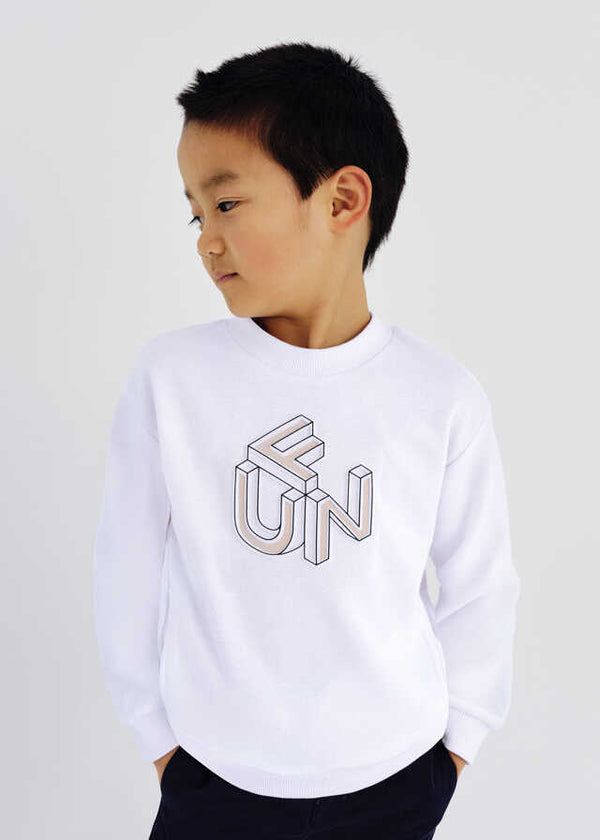Pullover embossed