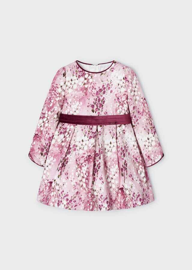 Vestido jacquard estampado