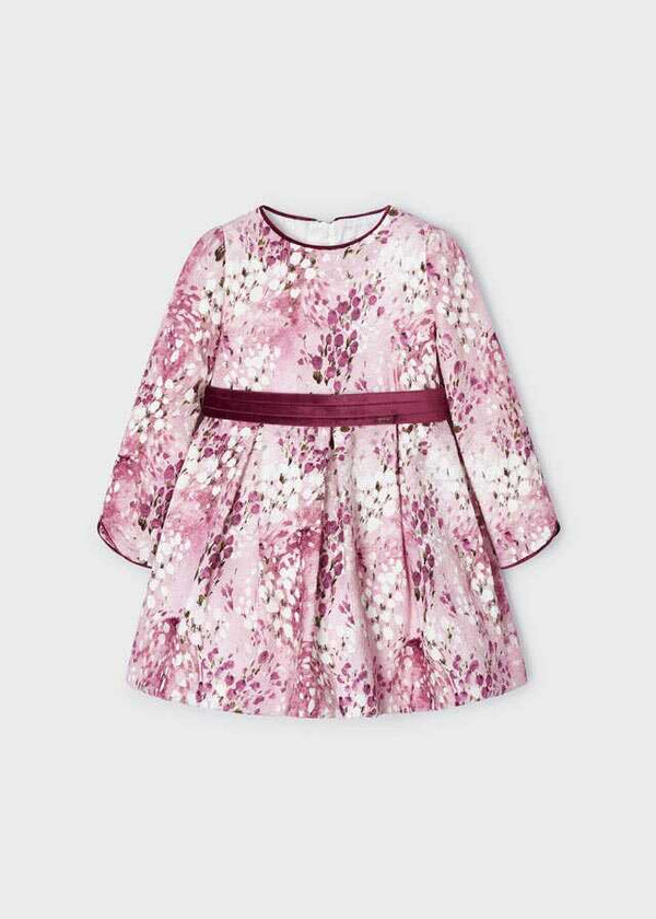 Vestido jacquard estampado