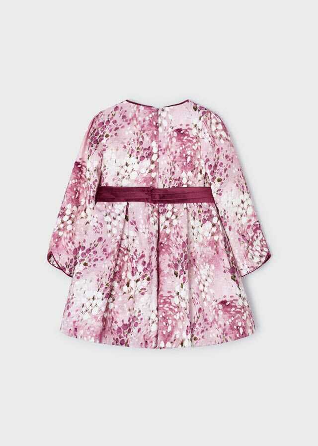 Vestido jacquard estampado