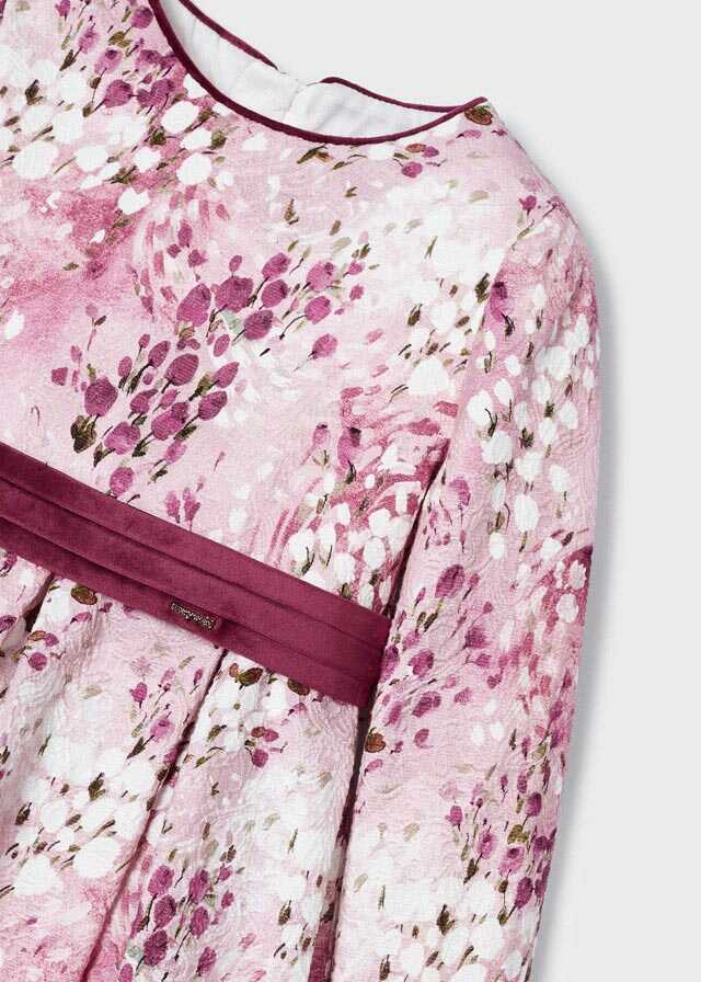 Vestido jacquard estampado