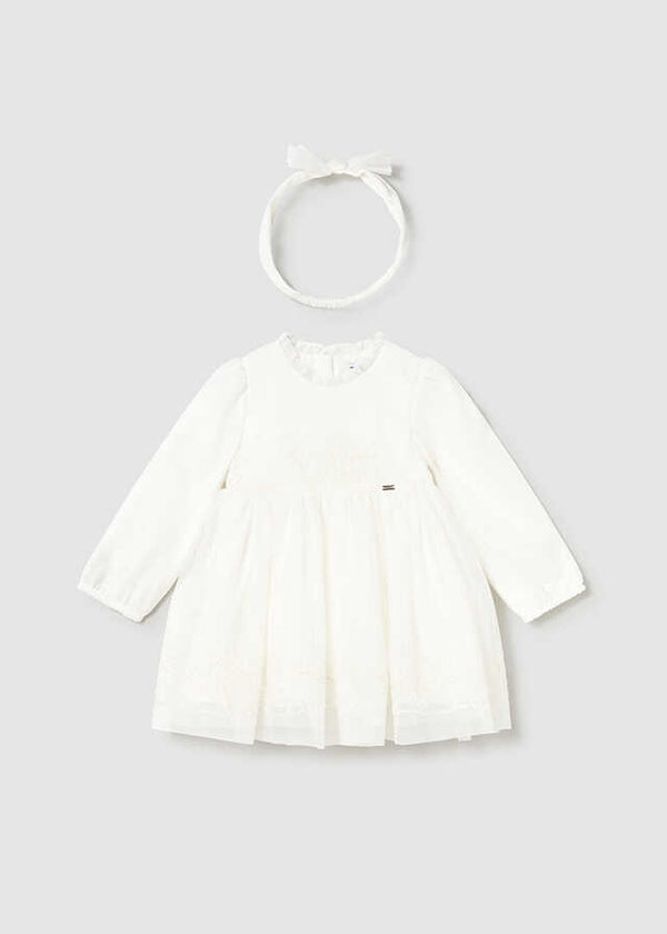 Vestido ceremonia tul bordado