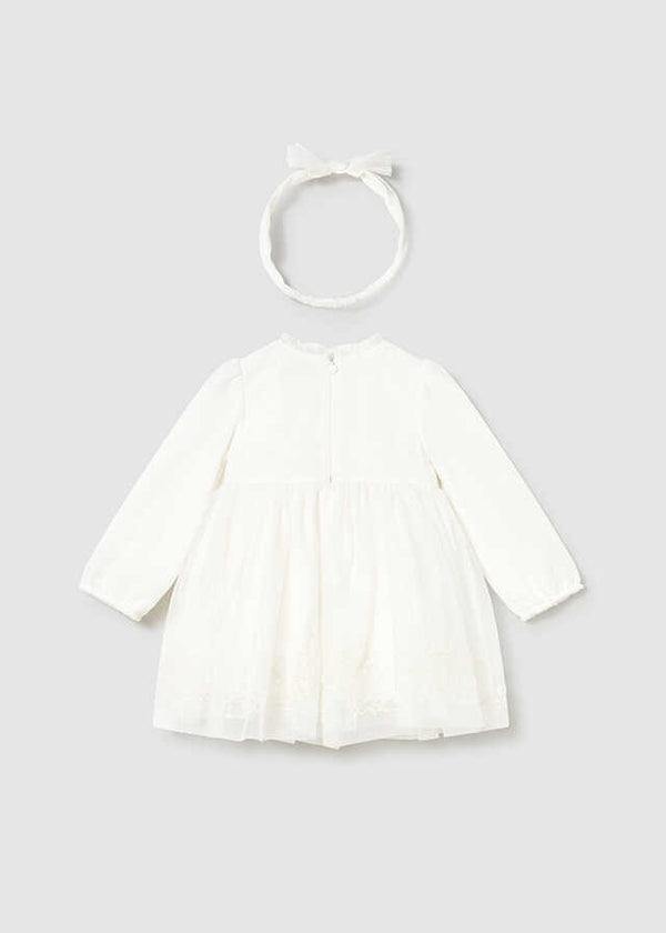 Vestido ceremonia tul bordado