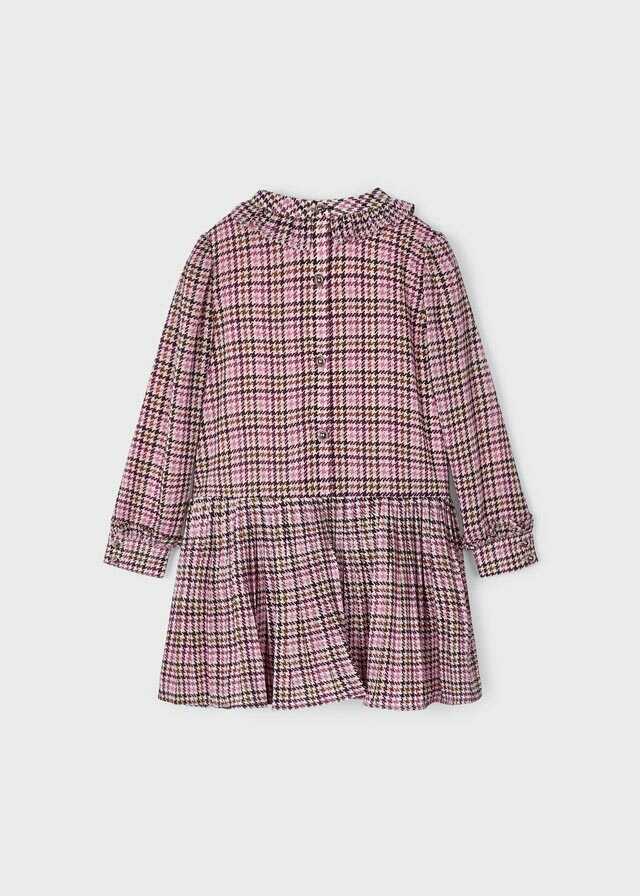 Vestido cuadros gasa