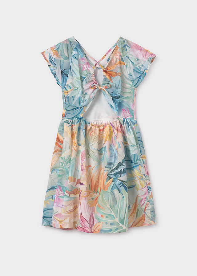 Vestido estampado espalda