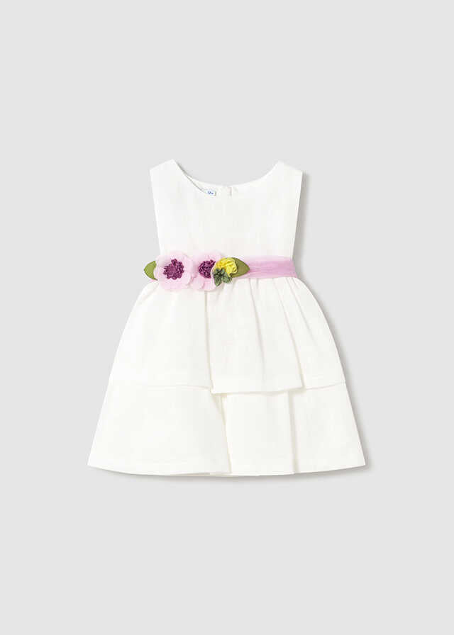 Vestido fajin flores