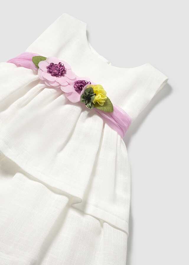 Vestido fajin flores