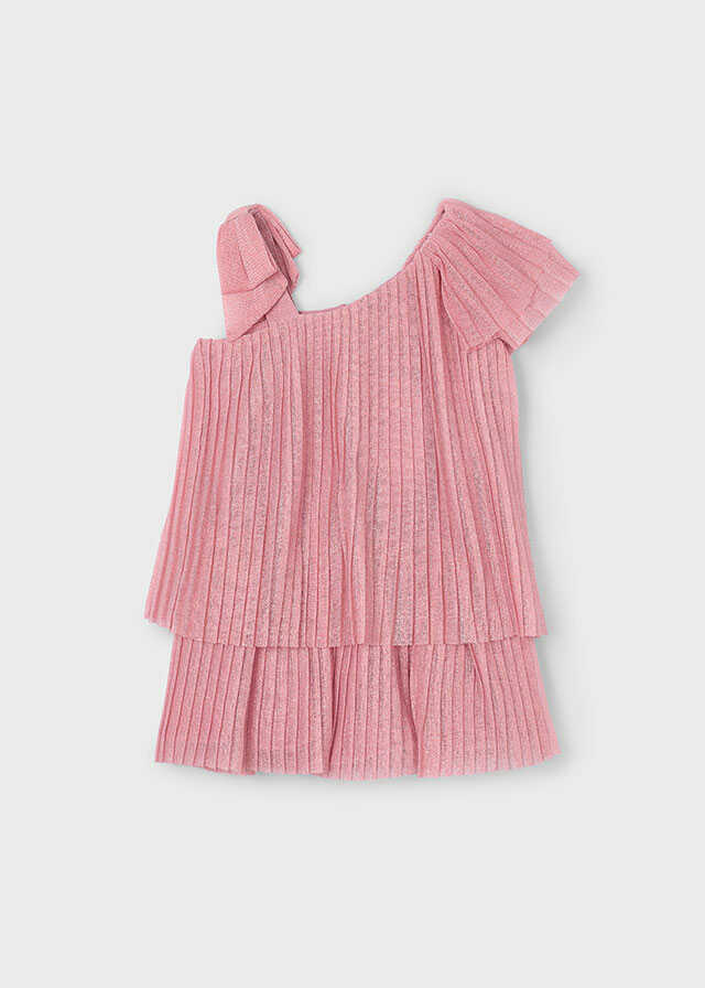 Vestido plisado punto