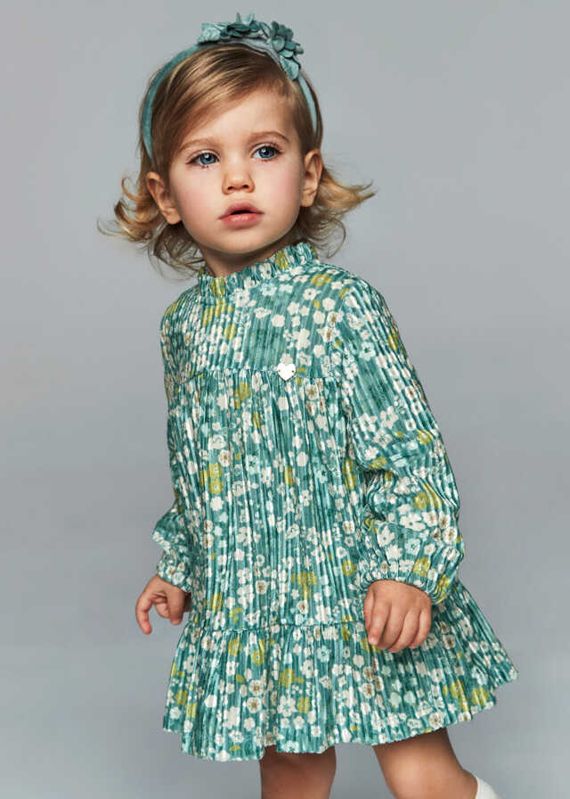 Vestido terciopelo estampado