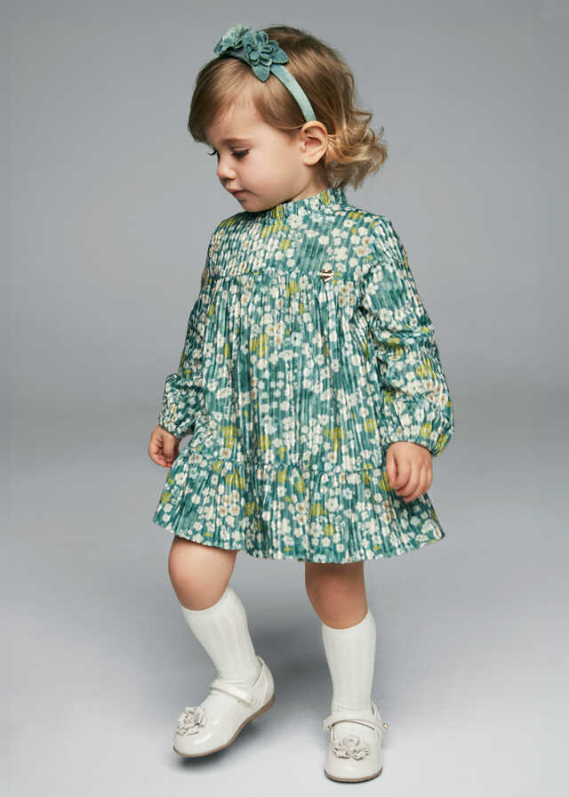 Vestido terciopelo estampado