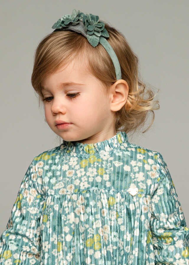Vestido terciopelo estampado