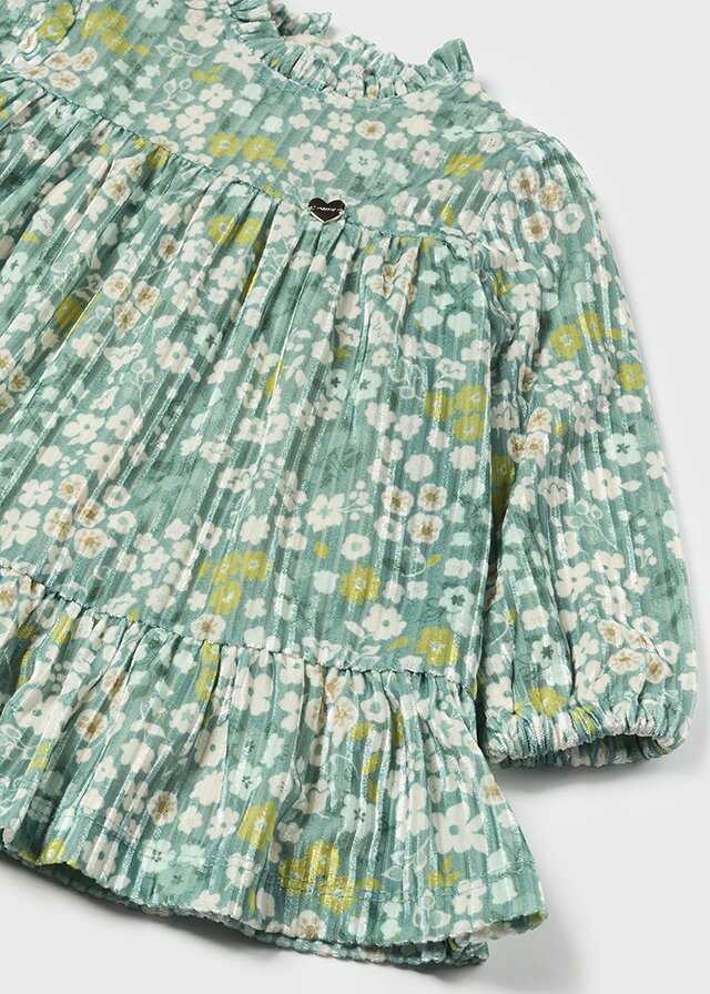 Vestido terciopelo estampado