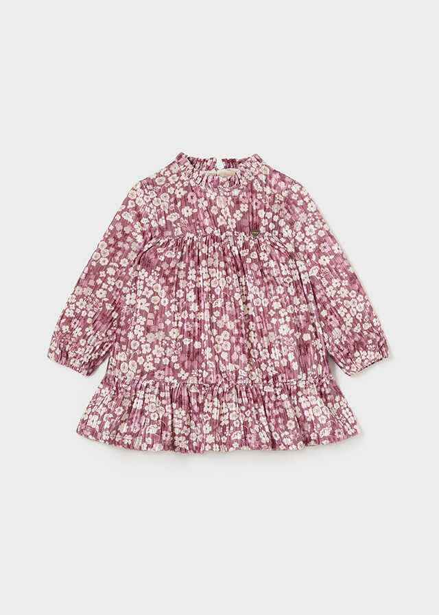 Vestido terciopelo estampado