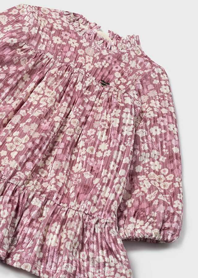 Vestido terciopelo estampado