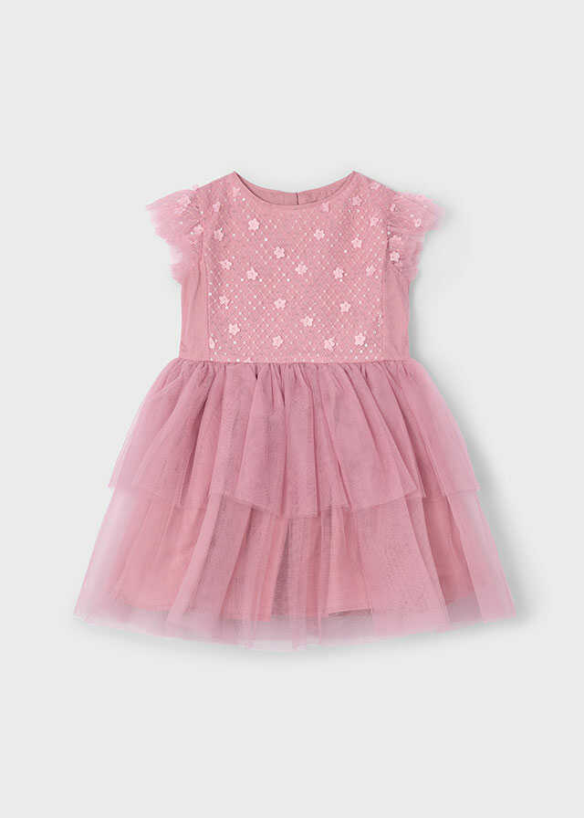 Vestido tul lentejuelas