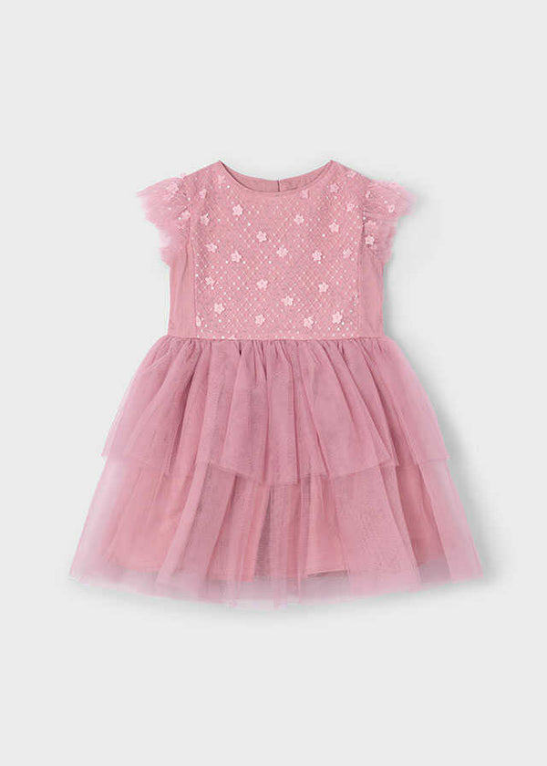 Vestido tul lentejuelas