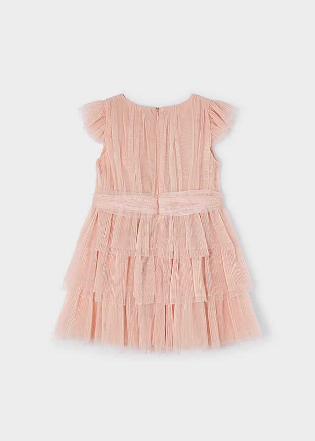 Vestido tul plisado