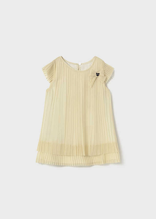 Vestido tul plisado