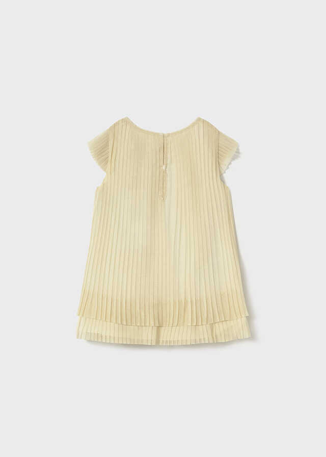 Vestido tul plisado