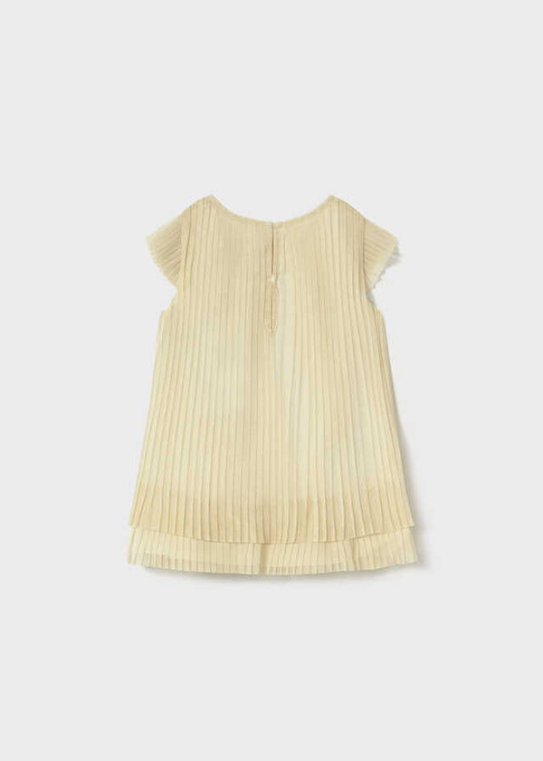 Vestido tul plisado