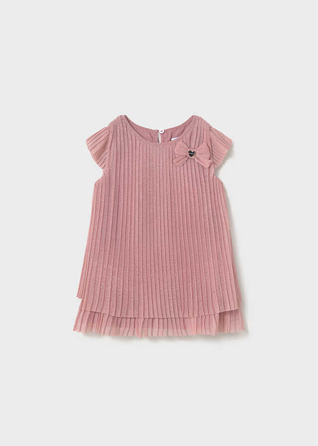 Vestido tul plisado