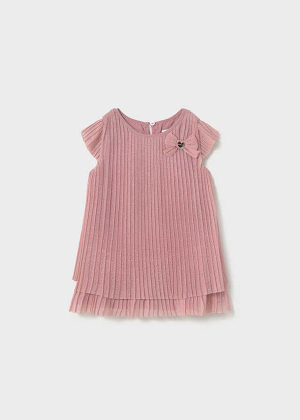 Vestido tul plisado