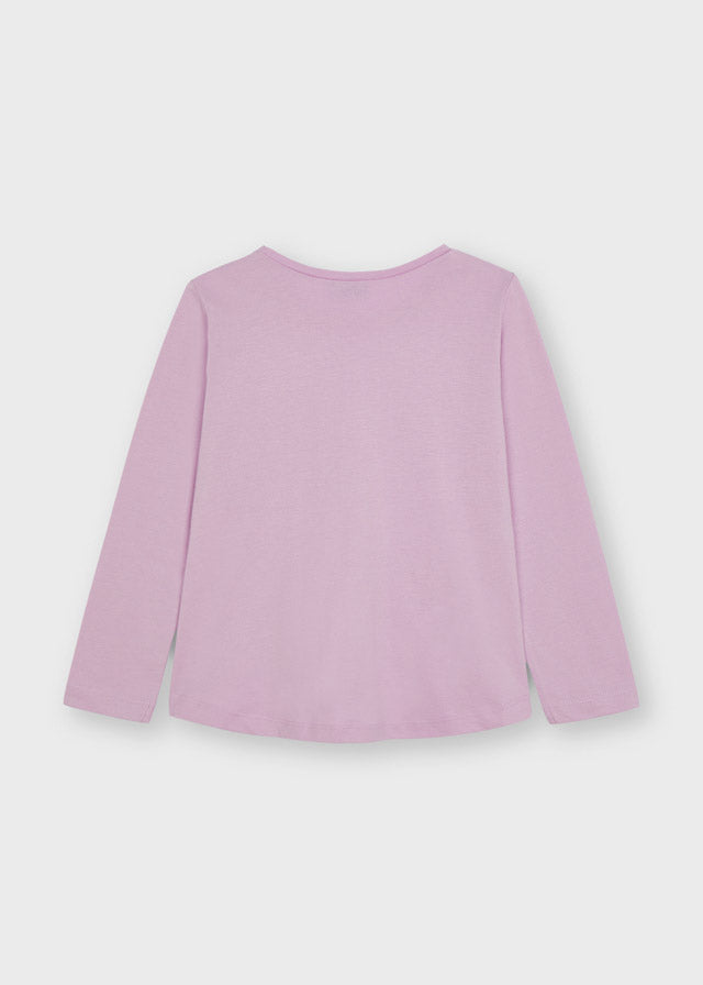 Camiseta m/l corazon flock