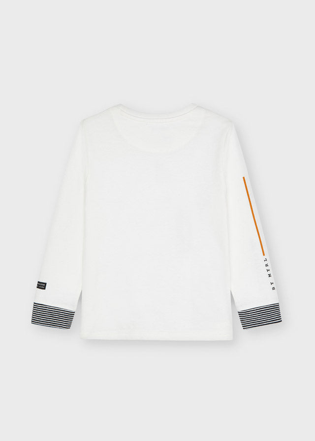 Camiseta m/l bordado skater culture