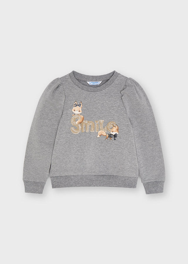 Pullover letra lentejuelas