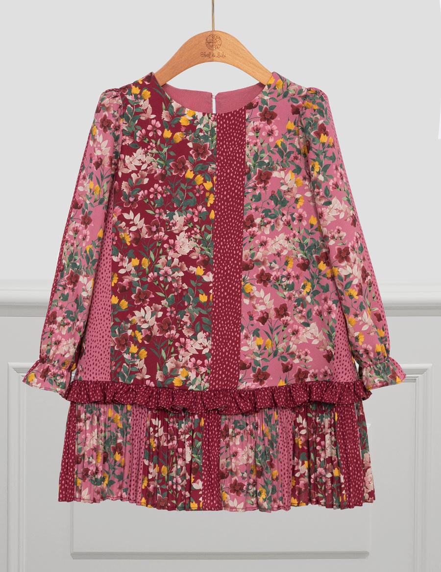 Vestido estampado patch