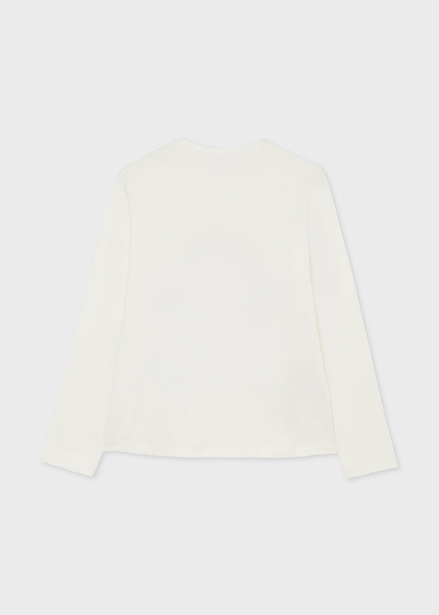 Camiseta m/l niña apliques