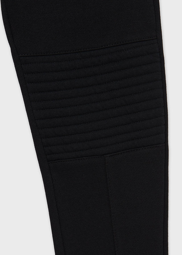 Pantalon felpa contraste plan