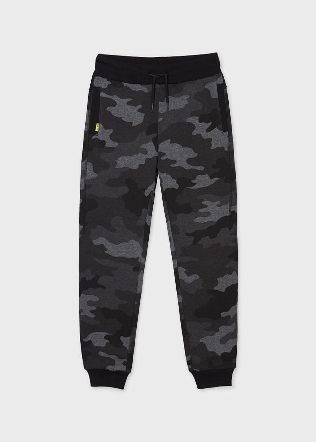 Pantalón felpa camuflaje