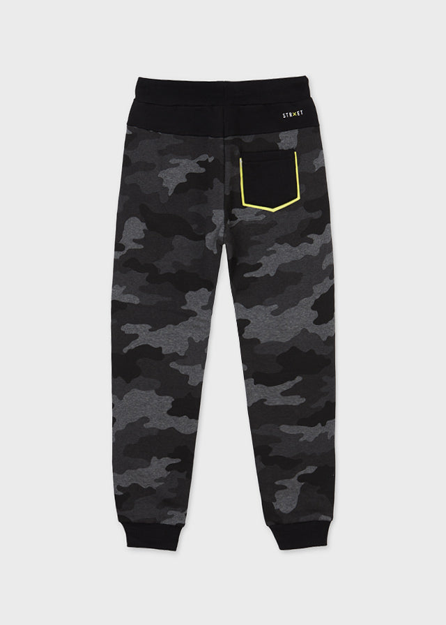 Pantalón felpa camuflaje