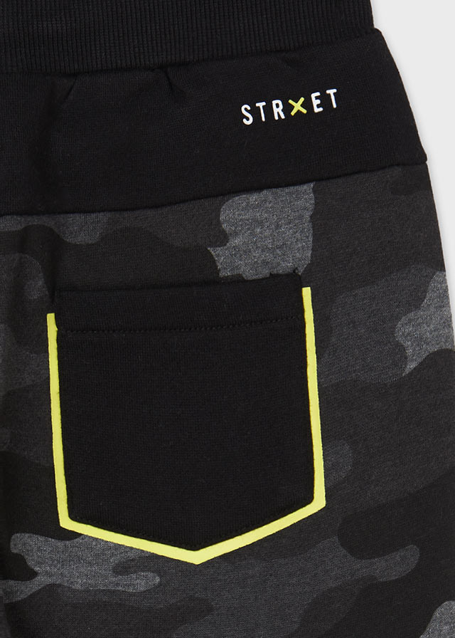 Pantalón felpa camuflaje