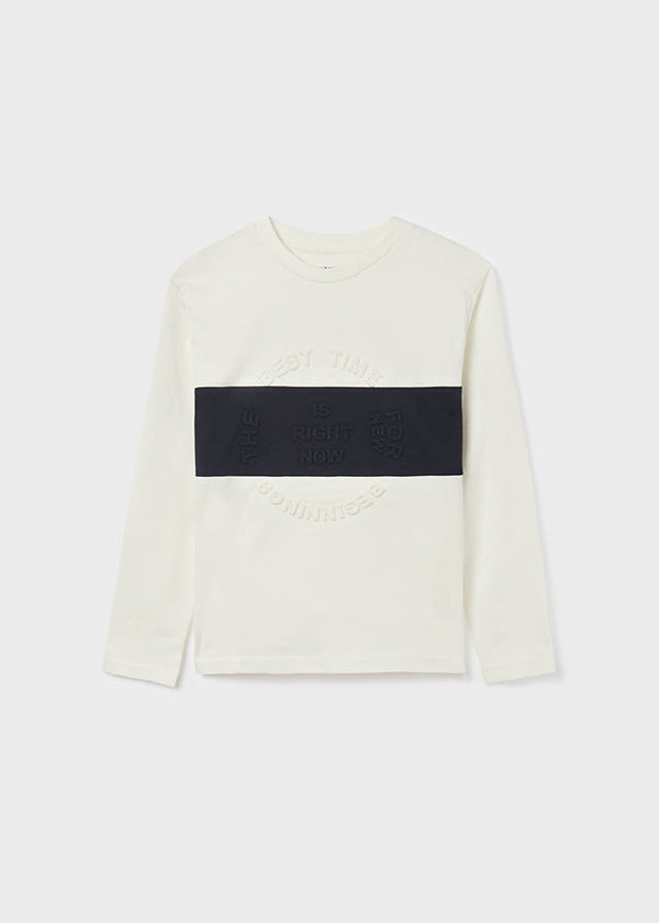 Camiseta m/l embossed